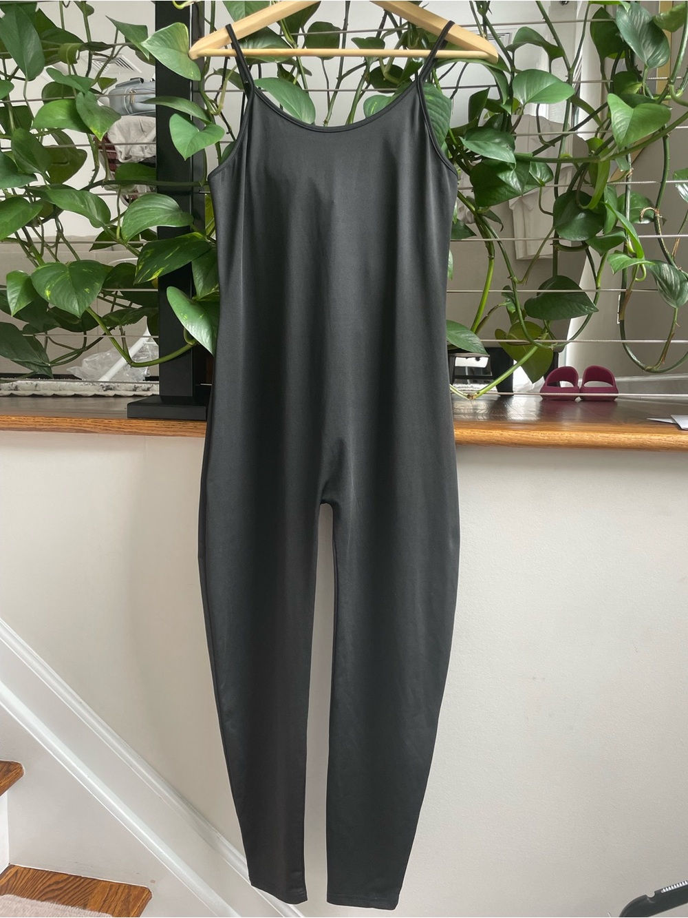 Sleek Black Sleeveless Jumpsuit with Slim Straps